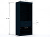 Mulberry Contemporary Modern 13-Piece Wardrobe Closet in Midnight Blue | Armoire contemporaine moderne Mulberry 13 pieces en bleu minuit