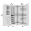 Bestar Pur 83 W Walk-In Closet Organizer - Bark Grey|Organisateur de pièce-penderie Pur de Bestar de 83 po (L) - gris écorce