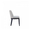 Gansevoort Modern Wood Vegan Leather Dining Chair in Light Gray - Set of 4 | Chaise de salle a manger Gansevoort en bois moderne et cuir vegetalien, gris clair - Lot de 4