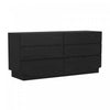 Ardea Contemporary 72" Dresser in Black (6-Drawer) | Commode contemporaine Ardea 72" en noir (6 tiroirs)