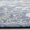 Cabana Blue White Elegant Border Outdoor Rug, 5'3" x 7'7" Outdoor Area Rug | Tapis d'exterieur Cabana bleu et blanc a bordure elegante, 5'3" x 7'7"