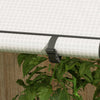 Outsunny Mini Greenhouse Portable Tomato Greenhouse with Vents, White