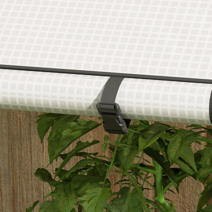 Outsunny Mini Greenhouse Portable Tomato Greenhouse with Vents, White