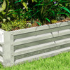 Outsunny 4' x 2' x 1' Raised Garden Bed, Galvanized Planter Box Silver
