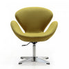 Raspberry Modern Upholstered Swivel Lounge Chair in Green - Set of 2 Accent Chair | Fauteuil lounge pivotant moderne Raspberry en tissu vert - Lot de 2