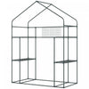 Outsunny Mini Greenhouse, Walk-in Greenhouse With 4 Shelves, Roll-up Door|Outsunny Mini Serre, Serre De Plain-pied Avec 4 Etageres, Porte Enroulable