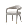 Aspen Mid-Century Modern Upholstered Tweed Armchair in Silver Lining | Fauteuil Aspen d’inspiration mi-siecle moderne en tweed rembourre, coloris Silver Lining