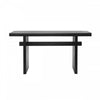 Emma 59.25" Farmhouse Style Sofa Table for Entryway - Black | Console de style maison de campagne Emma 150 cm pour entrée - noire