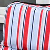 Outsunny Set Of 2 Garden Sun Lounger, Outdoor Recliner, Grey And Red