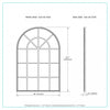 Mella Black 41.5" Mirror|Miroir Mella de 41,5 po noir