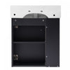 Rachel 21.6" Floating Bathroom Vanity With Ceramic Basin, Soft-close Door, And Left Side Storage | Rachel Meuble-lavabo Flottant De Salle De Bain 21,6" Avec Vasque En Ceramique, Porte A Fermeture Douce Et Rangement Cote Gauche