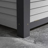 Outsunny Wooden Raised Garden Bed With Storage Doors For Vegetables Grey|Outsunny Lit De Jardin Sureleve En Bois Avec Portes De Rangement