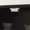 HOMCOM 63" Kitchen Pantry Storage Cabinet w/Adjustable Shelves Glass Door