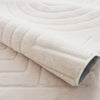 Velvet Cream Circles Washable Shag Area Rug 8'x10' Indoor Area Rug | Tapis Lavable A Poils Longs En Velours Creme A Motifs Circulaires 8'x10'
