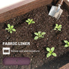 Outsunny 3-Tier Wooden Raised Garden Bed with Legs, 23.6" x 9.8" x 47.2"