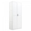 Hopkins Modern 30" Storage Cabinet in White (4-Shelf) - Set of 2 Armoire | Armoire de rangement moderne Hopkins 30" en blanc (4 etageres) - Lot de 2