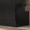 HOMCOM Kitchen Pantry Storage Cabinet, 6-tier Pantry with 4 Doors, Black