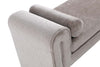 Concord Modern Glam Chenille Accent Bench in Dove | Banc d’appoint moderne glamour en chenille Concord, coloris colombe
