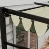 Outsunny 10' X 13' Metal Pergola W/ Retractable Canopy Roof, Beige|Outsunny - Pergola Metallique Avec Toit Coulissant - Auvent De Pergola