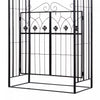 Outsunny 7' Metal Garden Arch W/ Gate, Decorative Arbor For Climbing Plant|Outsunny Arbor Decoratif Pour Plantes Grimpantes
