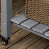 Outsunny 47" X 21" Raised Garden Bed, Elevated Wooden Planter Box, Grey|Outsunny 47" X 21" Jardiniere Surelevee En Bois, Gris