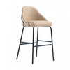 Gracie Modern Metal Upholstered Barstool in Tan and Black Bar Stool | Tabouret de bar moderne en metal Gracie, rembourre, couleur beige et noir
