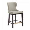 Blair Modern Wood Upholstered Counter Stool in Stone - Set of 2 Bar Stool | Tabouret de comptoir Blair moderne en bois avec revetement en tissu couleur pierre - Lot de 2