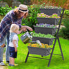 Costway Set Of 2 4 Ft Vertical Raised Garden Bed 5-tier Planter Box For Patio Balcony