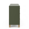 Storkcraft California 6 Drawer Dresser - Olive/Driftwood