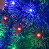 Homcom 3ft Pre-lit Fiber Optic Artificial Christmas Tree With 90 Led Lights And Branch Tips|Homcom Sapin De Noel Artificiel A Fibre Optique Pre-illumine De 0.9 M Avec 90 Lumieres Led Et Pointes De Branches