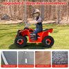 Costway Kids Ride On Atv 4 Wheeler Quad Toy Car 6v Battery Powered Motorized Toy Red