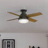 Dempsey Low Profile Ceiling Fan with Light Fixture - Bronze | Ventilateur de plafond Dempsey à profil bas avec luminaire - Bronze