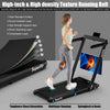 Superfit 2.25hp 2 In 1 Folding Treadmill Remote Control W/ App Control Speaker Black