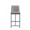 Serena Modern Metal Upholstered Barstool in Taupe - Set of 2 Bar Stool | Tabouret de bar moderne en metal et tissu Serena, taupe - Lot de 2