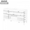 Haven 59 Inch Double Sink Bathroom Vanity with Resin Sinks and 3 Drawers, White | Haven Meuble-Lavabo Double 59 po avec Vasques en Resine et 3 Tiroirs, Blanc