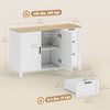 HOMCOM 47" Buffet Cabinet with Soft-Close Doors, Modern Sideboard, White