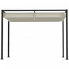 Outsunny 10' X 7' Patio Pergola With Retractable Canopy, Cream White
