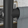 Outsunny Room Divider With Wheels, 6ft Rolling Privacy Screen, Dark Grey