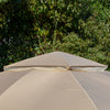 Outsunny 11' X 11' Steel Gazebo Canopy Party Tent Shelter With Double Roof, Netting Sidewalls, Corne|Outsunny 11' X 11' Abri De Tente De Fete En Acier Avec Toit Double, Parois Laterales En Filet, Ridea