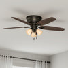 Builder Low Profile Ceiling Fan with Light Fixture - Bronze | Ventilateur de plafond à profil bas du constructeur avec luminaire - Bronze