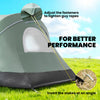 Outsunny 5 Person Outdoor Camping Tent, Family Tent w/ Light Hook, Green