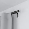 Umbra Zen Matte Black Expandable 1" Curtain Rod - 64"-128" | Tringle à rideaux extensible Zen de Umbra noir mat de 1 po - 64 po à 128 po