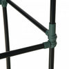 Outsunny Raised Garden Bed with 2 Trellis Tomato Cages, Dark Grey
