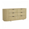 Olivia Manhattan Modern 71" Dresser in Natural Oak (6-Drawer) | Commode moderne Olivia Manhattan 71" en chene naturel (6 tiroirs)