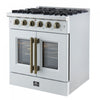 Forno Galiano 30" White Gas Range, 4.32 cu.ft- FFSGS6444-30WHT | Cuisiniere a gaz blanche Galiano 30 pouces, 4,32 pi³ – FFSGS6444-30WHT