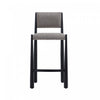 Lennor Mid-Century Modern Boucle Metal Counter Stool in Mushroom | Tabouret de comptoir en metal boucle style mid-century modern Lennor, coloris champignon