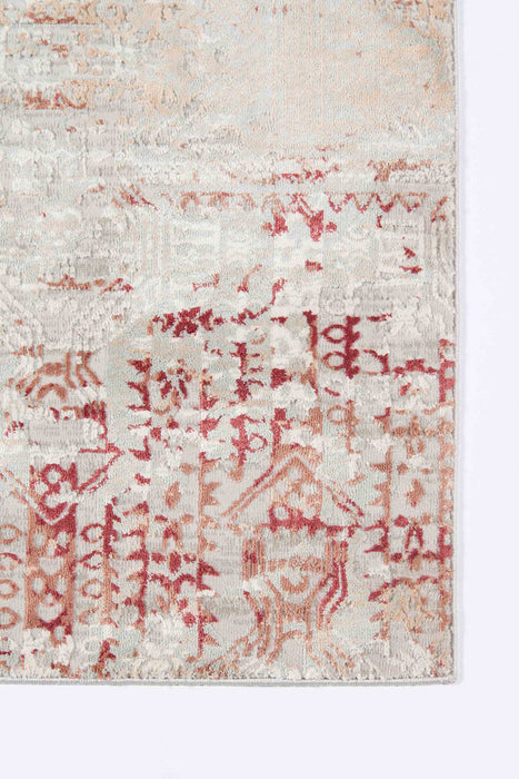 Amber Traditional 7'9\" x 9'10\" Area Rug in Red Indoor Area Rug
