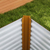 Outsunny Set of 2 Raised Garden Bed, Planter Box, Distressed Dark Brown