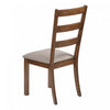 Dining Chair Set of 2 Kitchen Dining Room Brown Fabric Walnut Wood Legs Transitional|Ensemble de 2 chaises de salle à manger de style transitionnel avec tissu brun et pattes en bois noyer pour la cuisine et la salle à manger