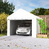 Outsunny 10 X 20ft Carport, Portable Garage With 2 Roll-up Doors, White|Outsunny Abri D'auto 10 X 20 Pi Avec 2 Portes Enroulables, Blanc